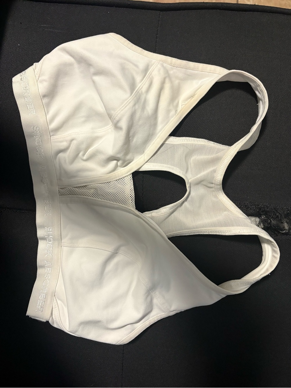 34DD White Racerback Wireless Sports Bra